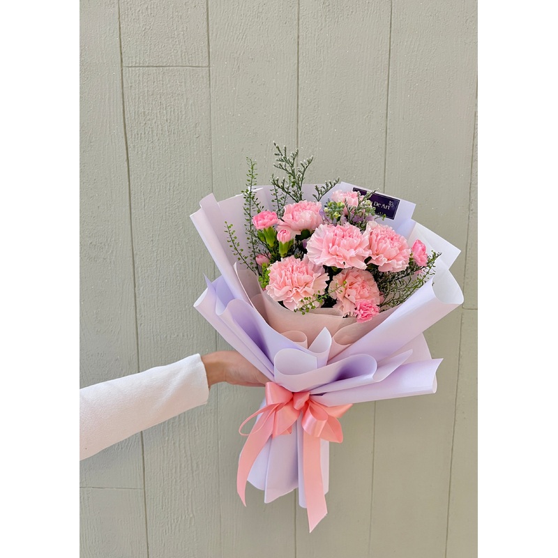 Eva Lavender Carnations | Hand Bouquet