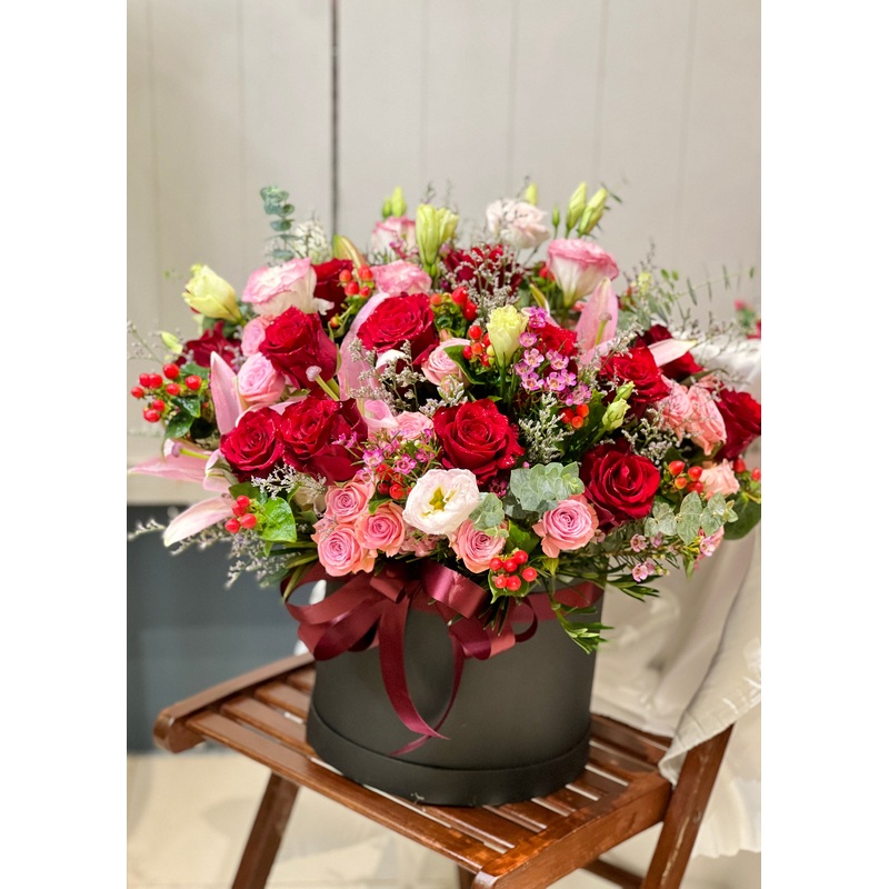 Refined Floral | Flower Box-Medium & Large (As Shown in Photo)