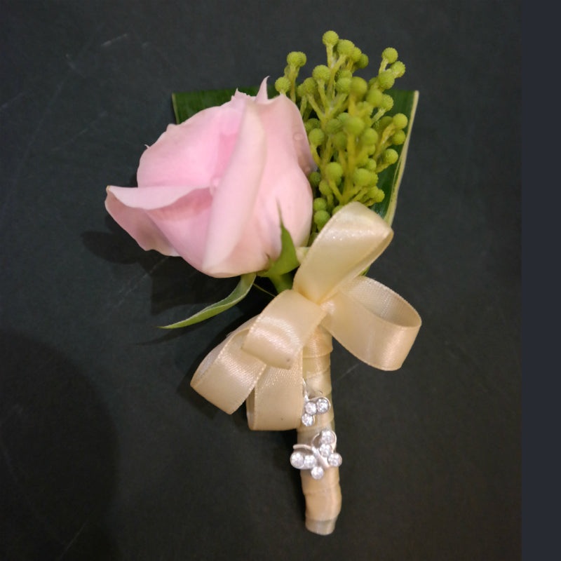 Rose Quartz | Corsage & Bouttouniere
