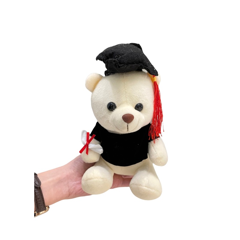 White Graduation Bear