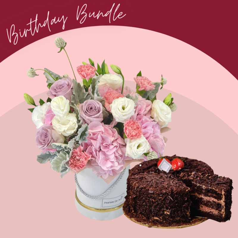 Angel Box and Cake Bundle-Angel Box + Kuokyuu Blackforest & Angel Box + Double Fromage & Angel Box + Ondeh-Ondeh Delight