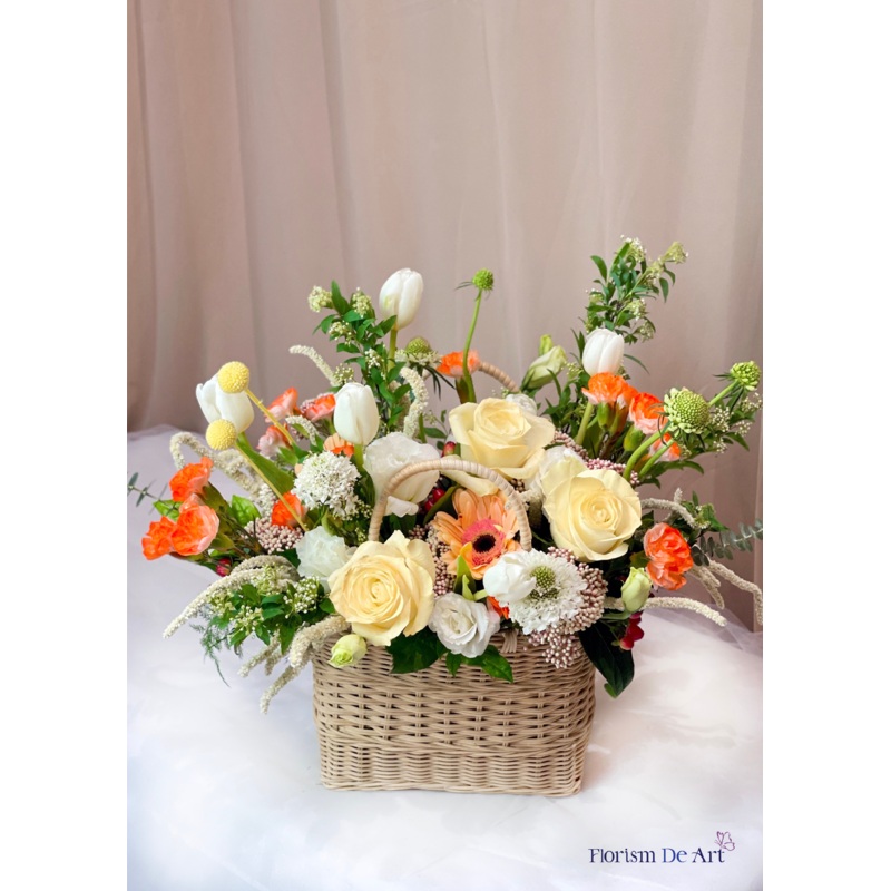 Blooming Harvest | Flower Basket
