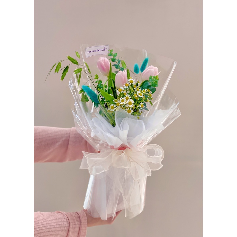 Petite Pink Tulips | Mini Bouquet