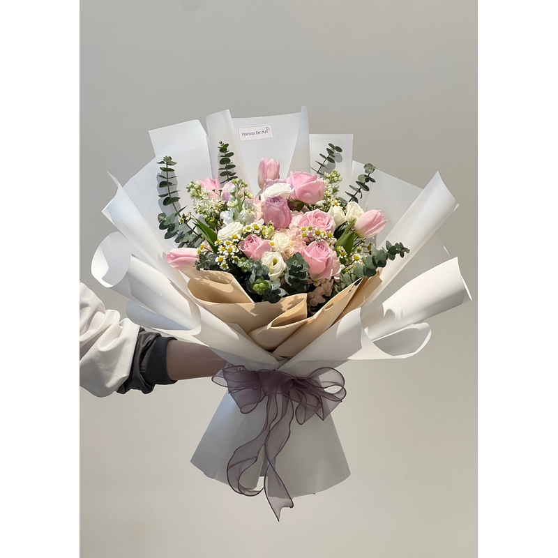 Tulips & Chamomile Bouquet | Flower Bouquet