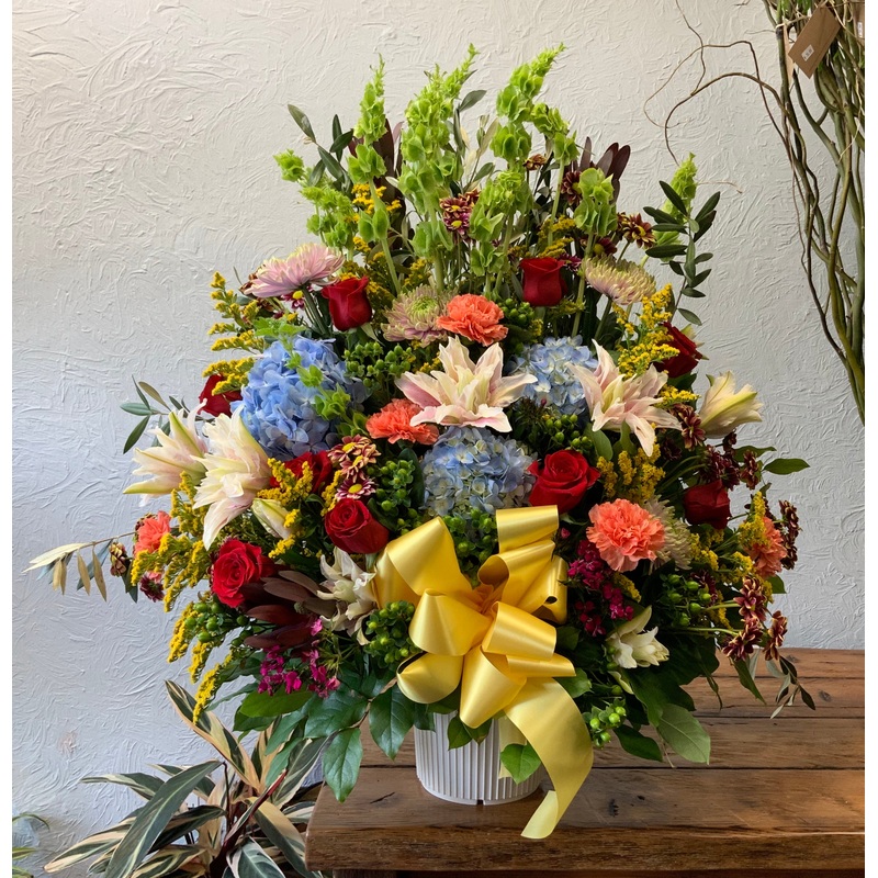 Floor Basket-Gold & Platinum