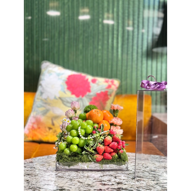 Harmony Bloom Fruit Box-Premium Acrylic Box & PVC Cake Box