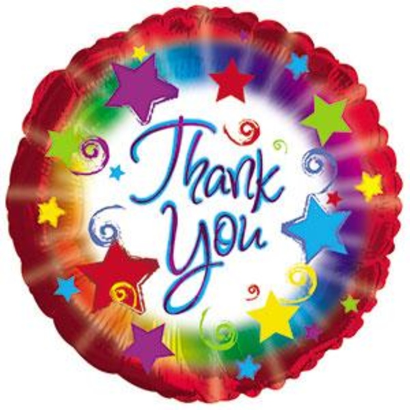 Mylar Balloon – Thank You