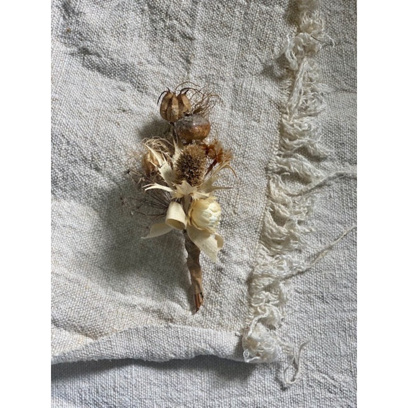 Corsage-shades of neutrals-approx 12cms long