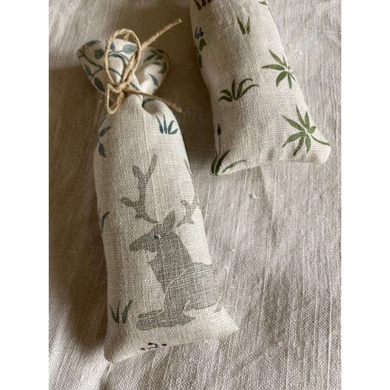 Printed Cotton Lavender Bag-approx 18cms long x 6cms wide-1 x printed cotton