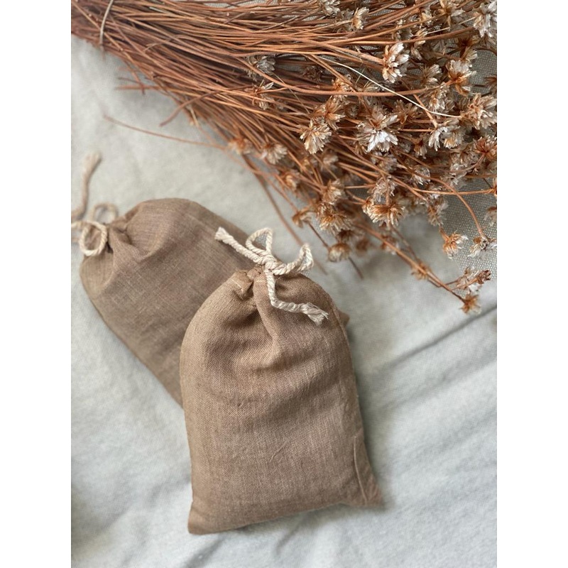 Soft Tan Lavender Bag-approx-Soft tan