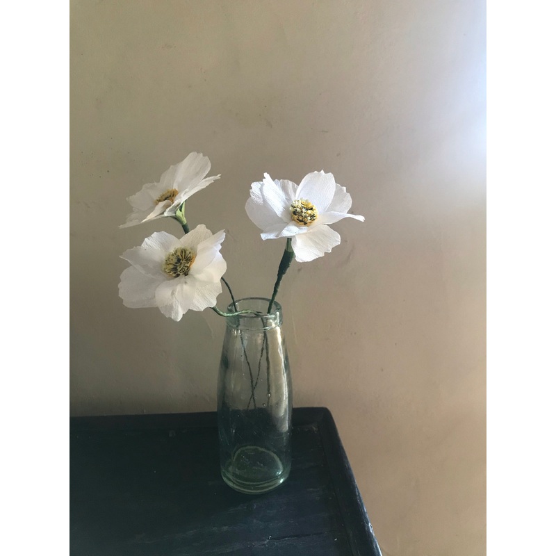 Three Paper Flowers