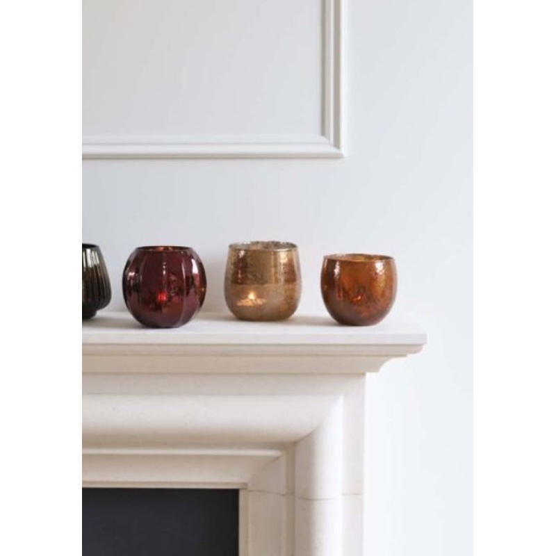 Deep Red Orb Candleholder