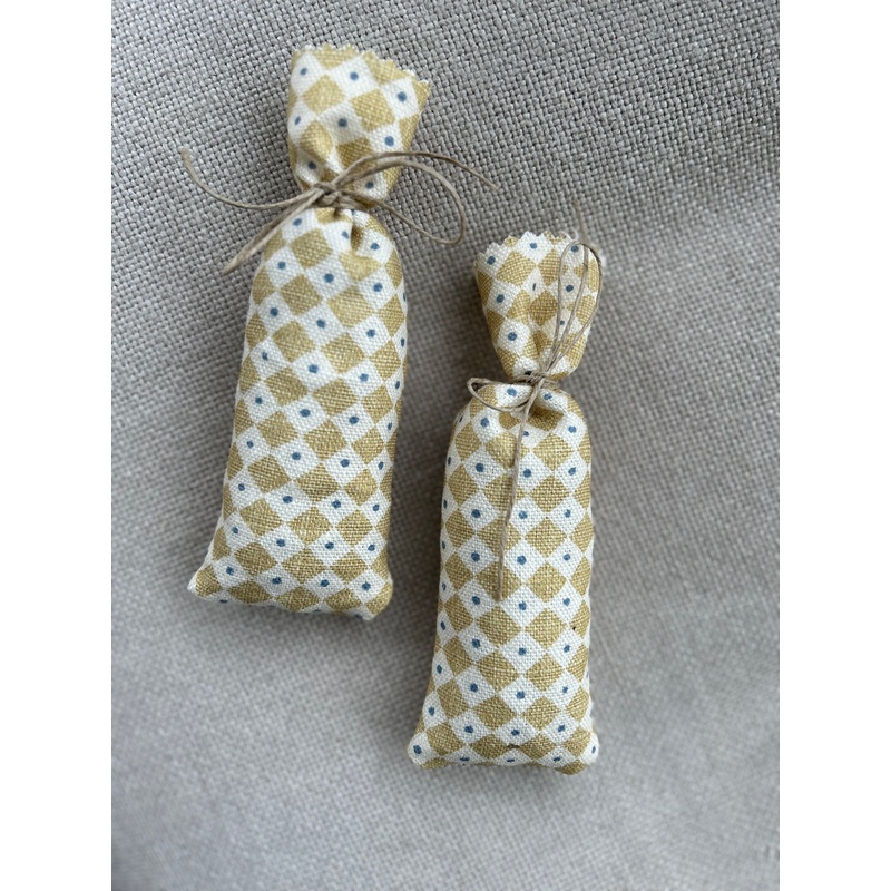Mustard Yellow Print Lavender Bag
