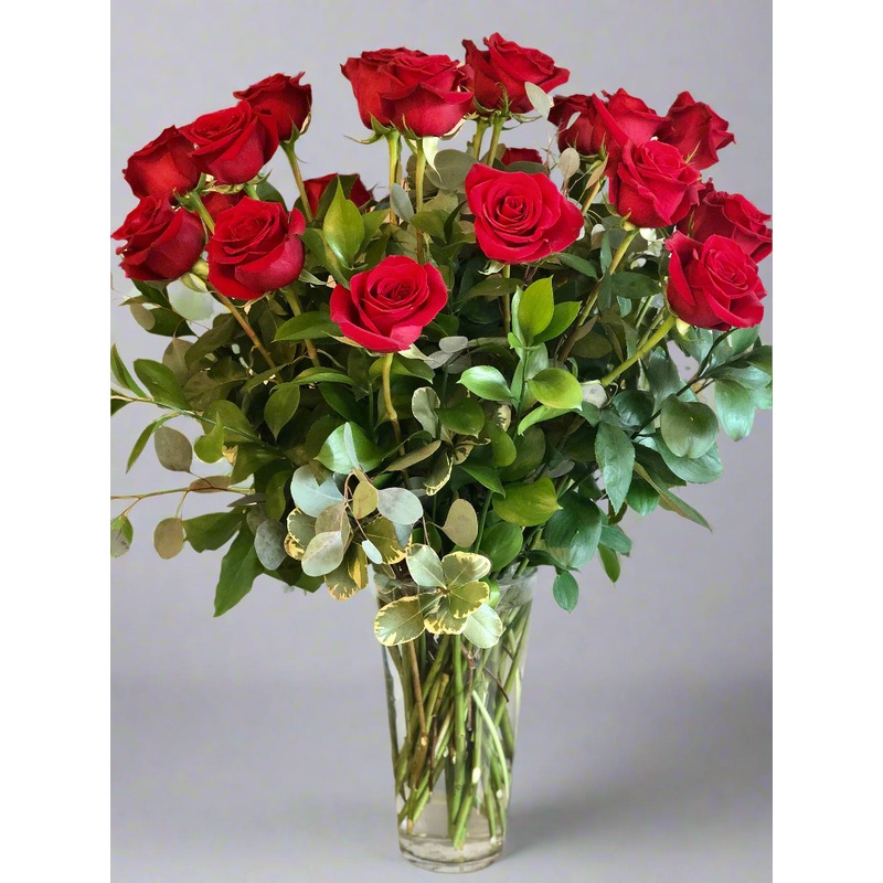 Kiss from a Rose-Scroll down to see options & Dozen Premium Long Stem In Vase – Beautiful fillers Added & Boxed dozen & Dozen Wrapped Bouquet & Half dozen Vased & Half Dozen Boxed & Half Dozen Wrapped Presentation Bouquet & Dozen and a half in a vase