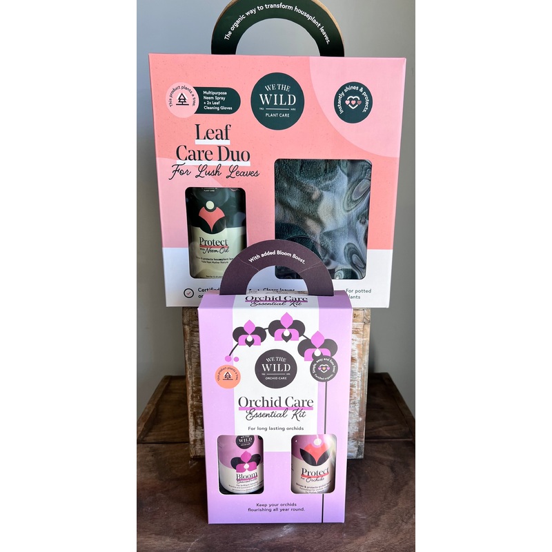 We the Wild Plant Care Kits-Leaf Care Duo For Lush Leaves & Orchid Care Essential Kit