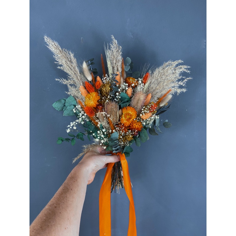 Mara dried bridesmaid bouquet-Posy & Standard & Luxe