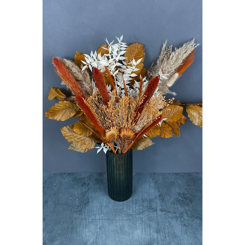 Viola dried flower bouquet