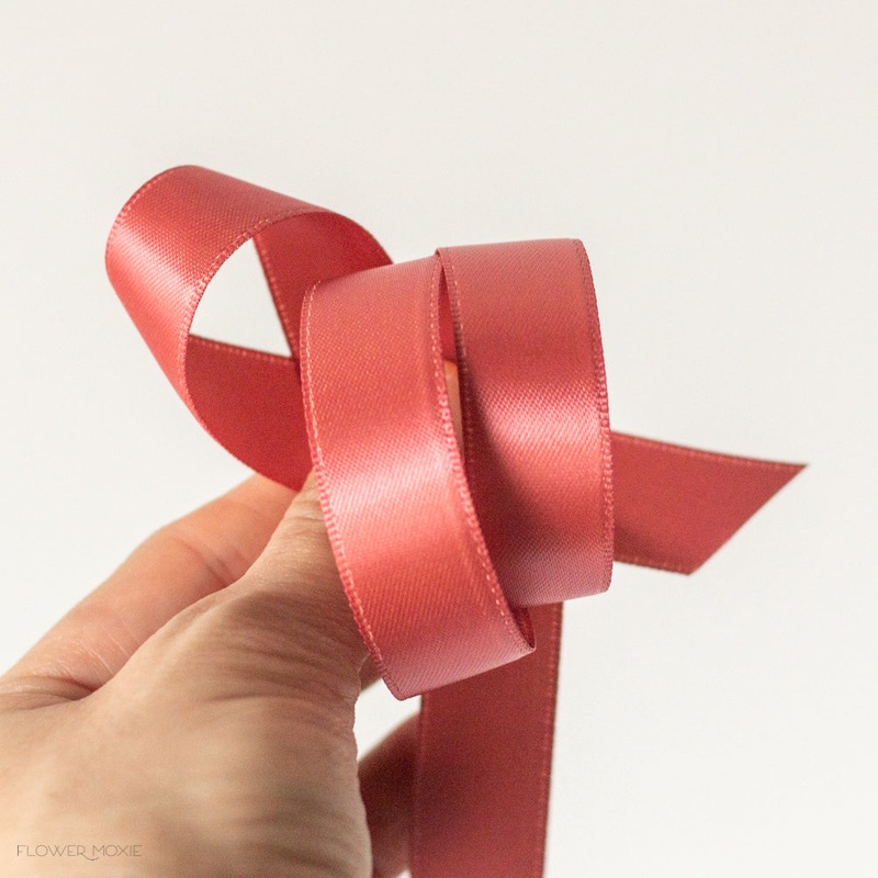 Bout and Corsage Satin Ribbon – Canyon Rose