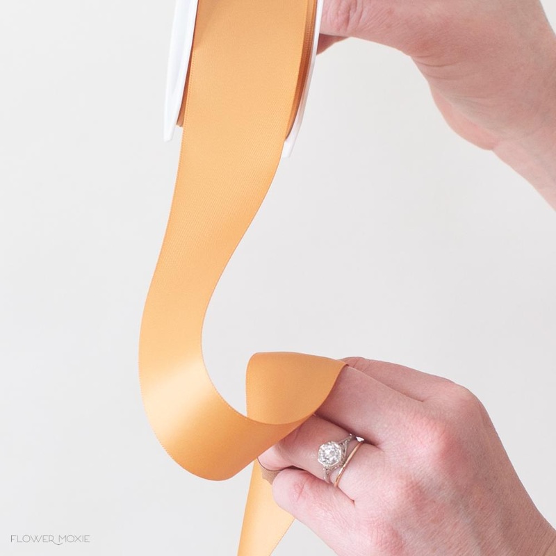 Old Gold Satin Ribbon