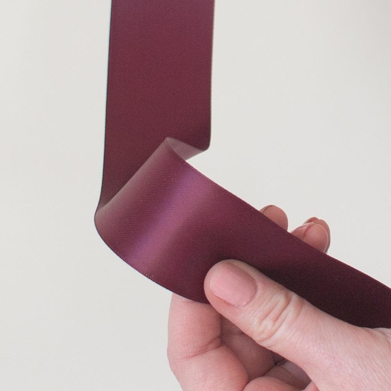 Raisin Satin Ribbon