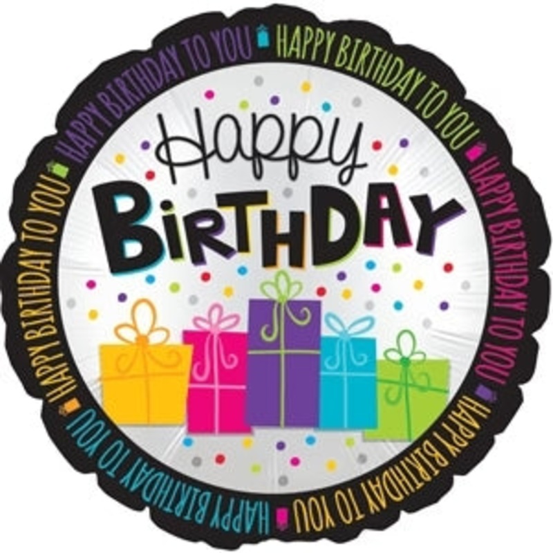 114583 (31932) – Mylar Happy Birthday Gifts 17
