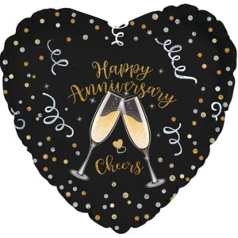 214180 (31934) – Mylar Happy Anniversary Flutes 17