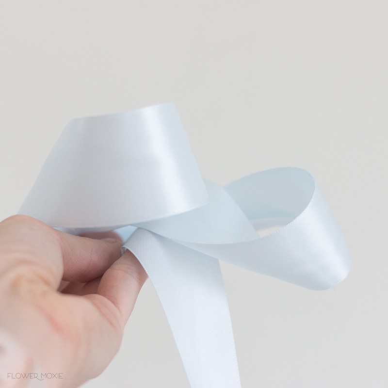 Blue Vapor Satin Ribbon