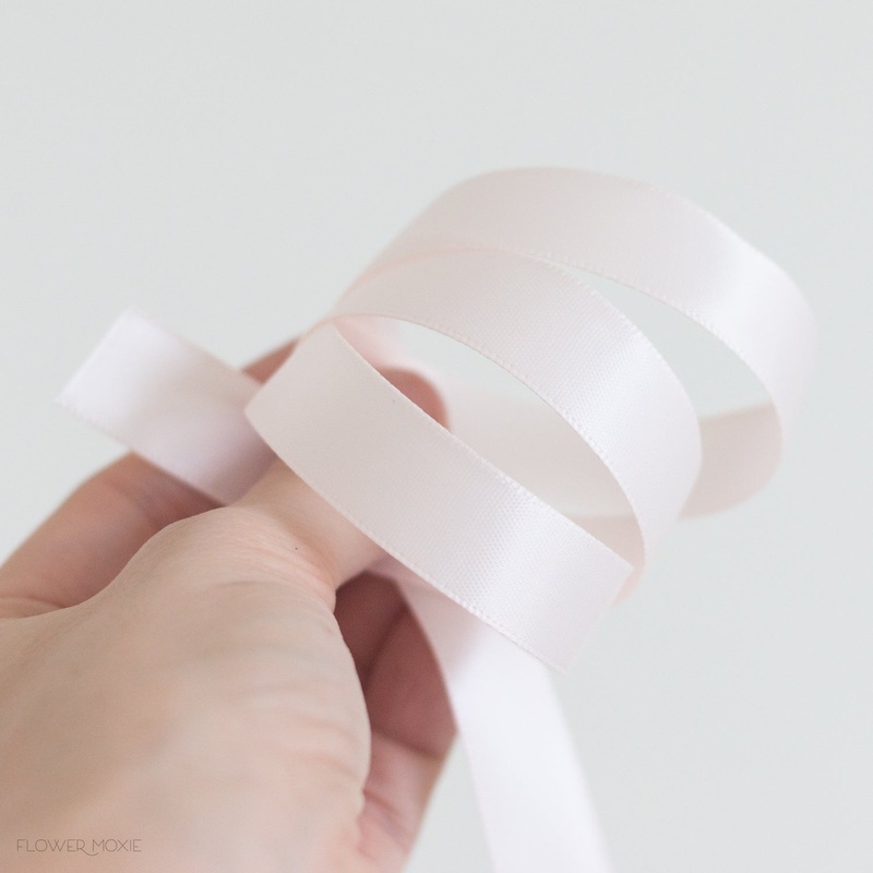 Bout and Corsage Satin Ribbon – Bleached Rose