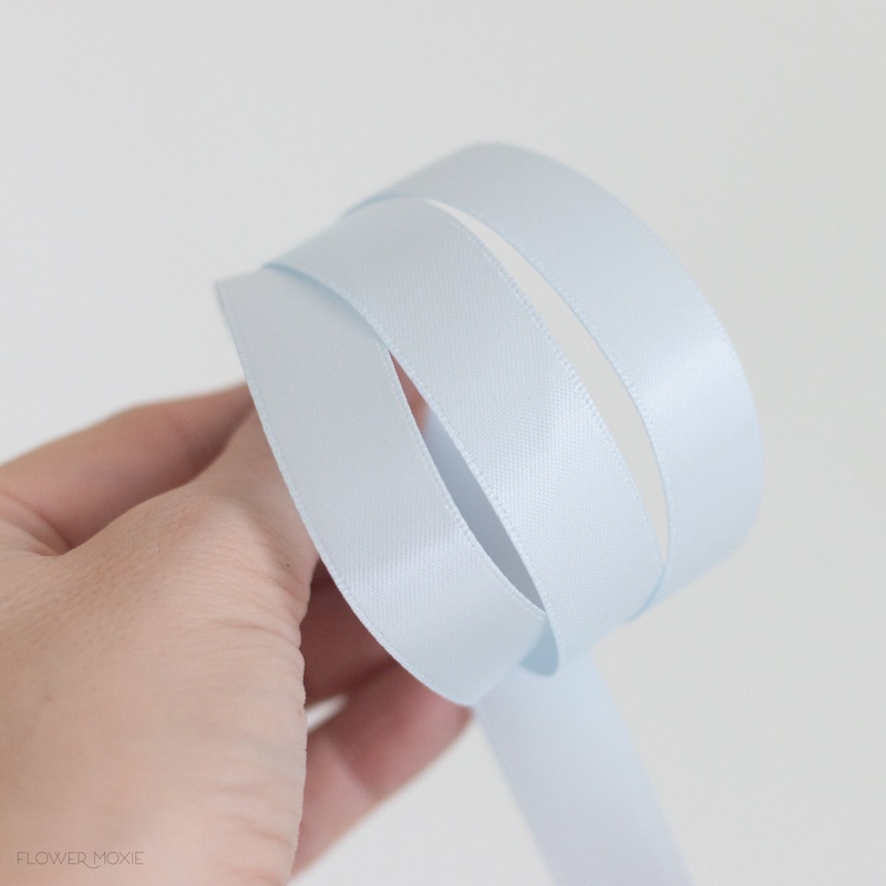 Bout and Corsage Satin Ribbon – Blue Vapor