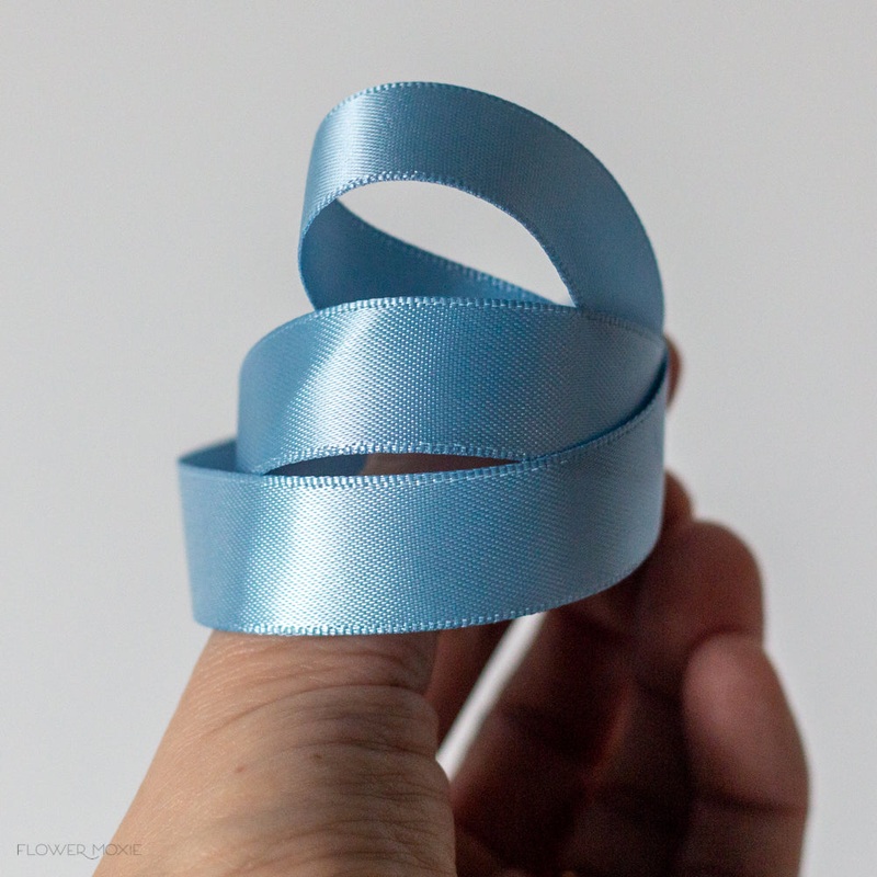 Bout and Corsage Satin Ribbon – Dusty Blue