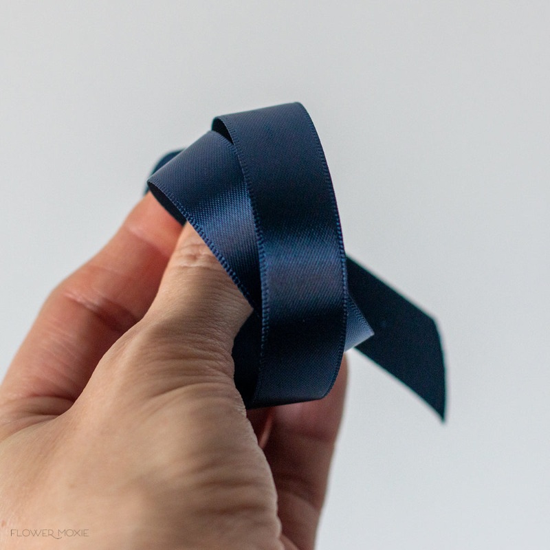 Bout and Corsage Satin Ribbon – Navy