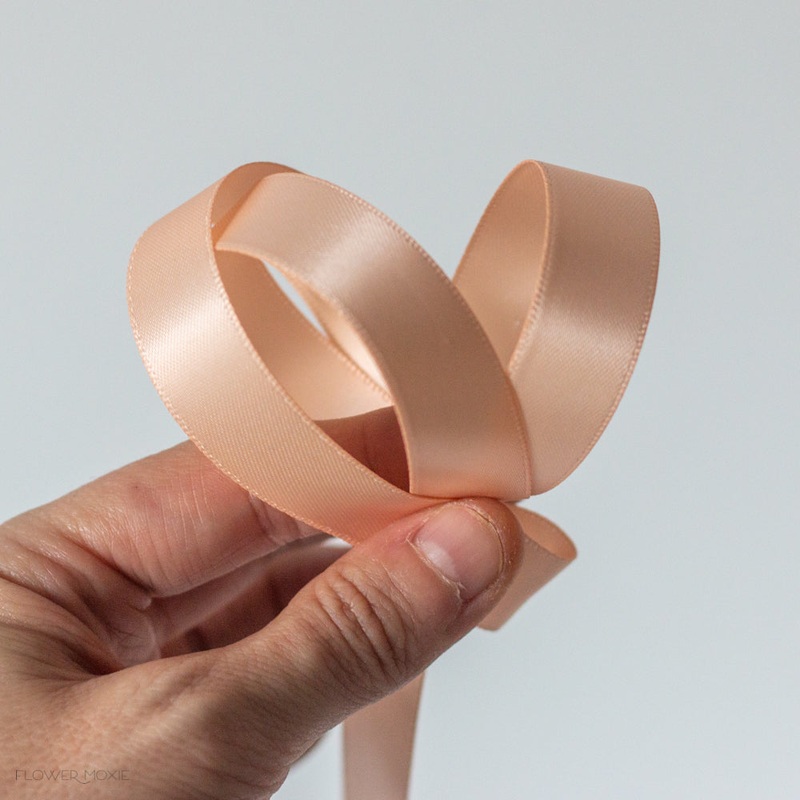 Bout and Corsage Satin Ribbon – Petal Peach