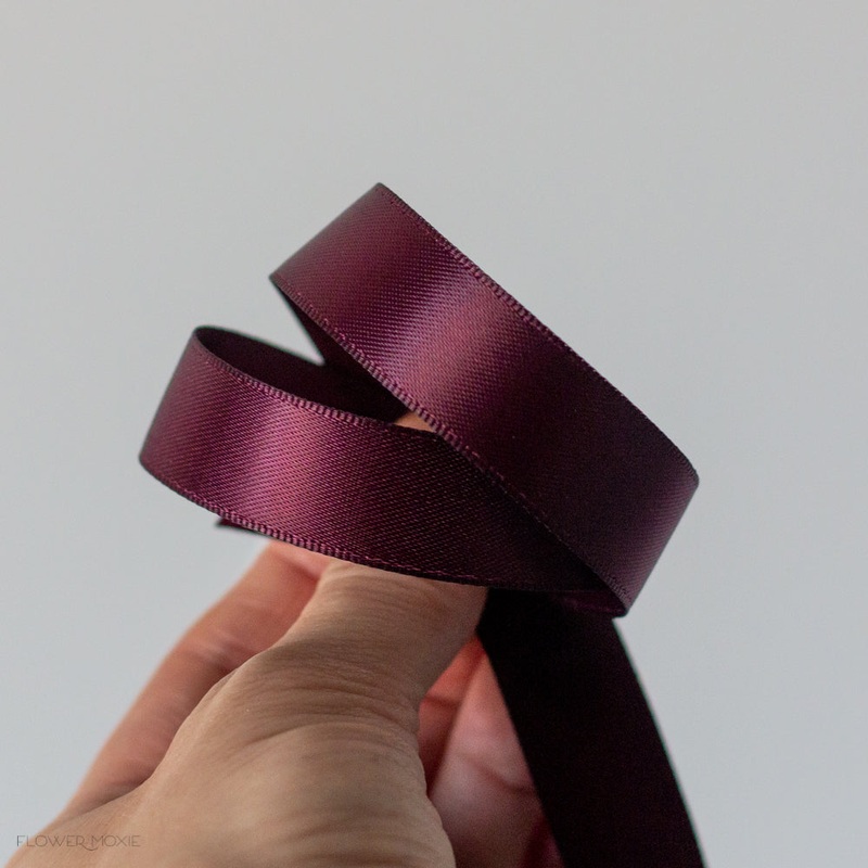Bout and Corsage Satin Ribbon – Raisin