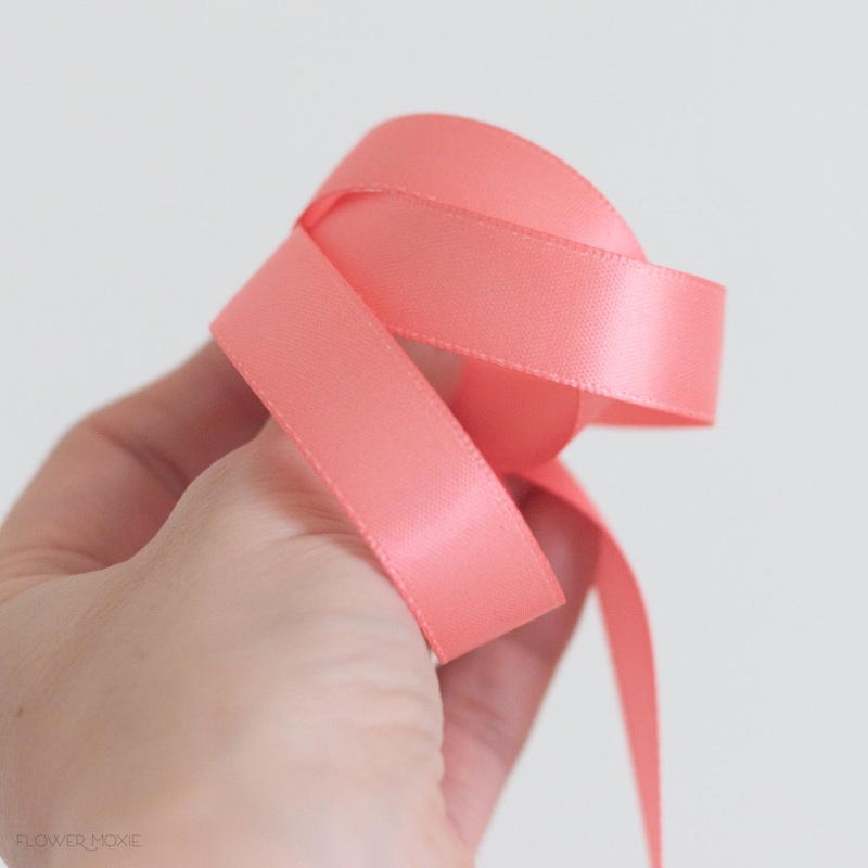 Bout and Corsage Satin Ribbon – Soft Coral
