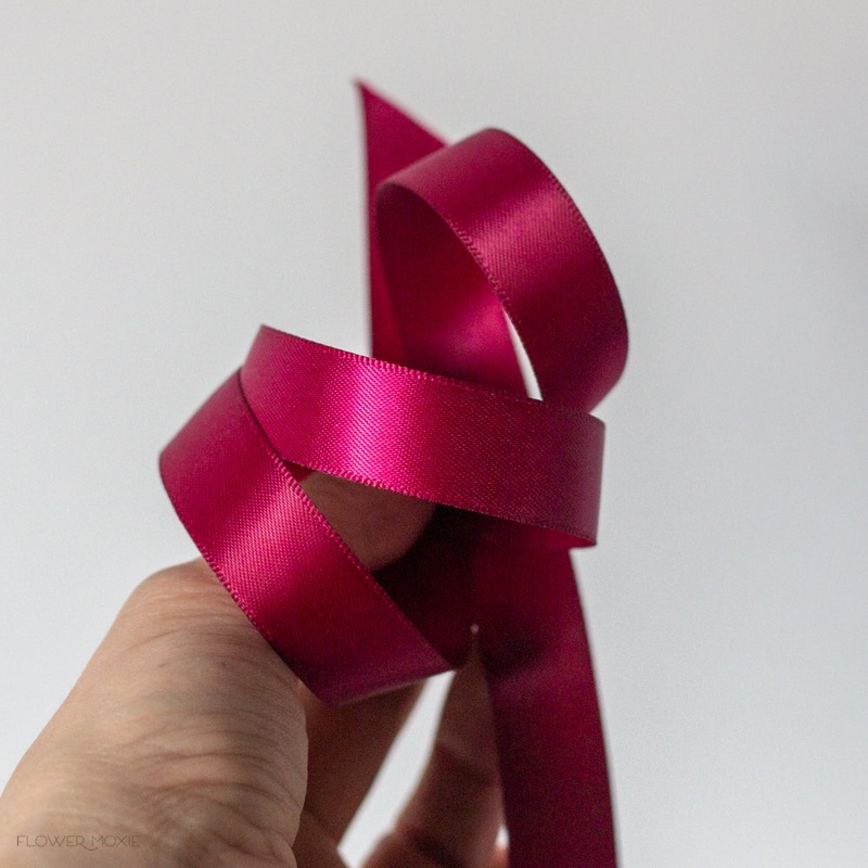Bout and Corsage Satin Ribbon – Wine