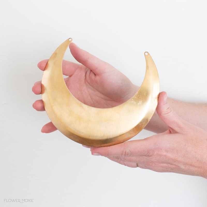 Brass Floral Necklace Base