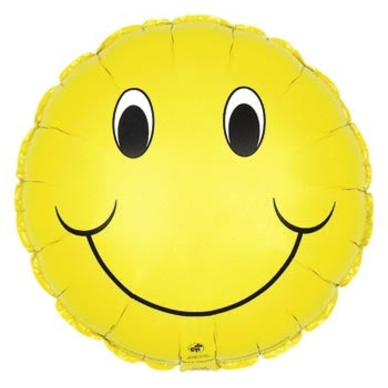 114054 (13759) – Mylar Smiley Face Yellow 17