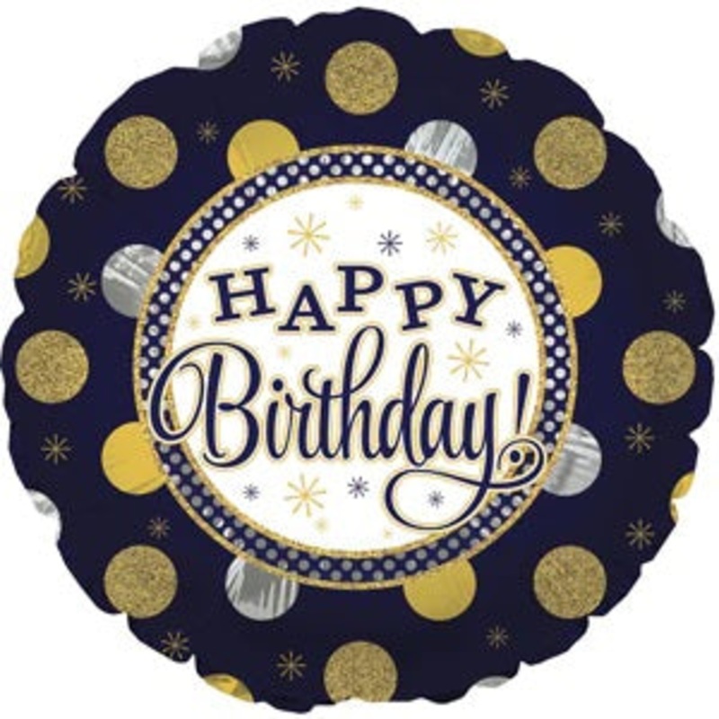114467 (30298) – Mylar Happy Birthday Navy 17