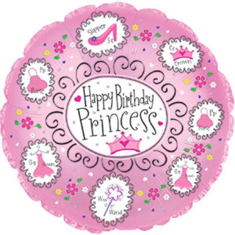 114497 (13767) – Mylar Happy Birthday Princess 17