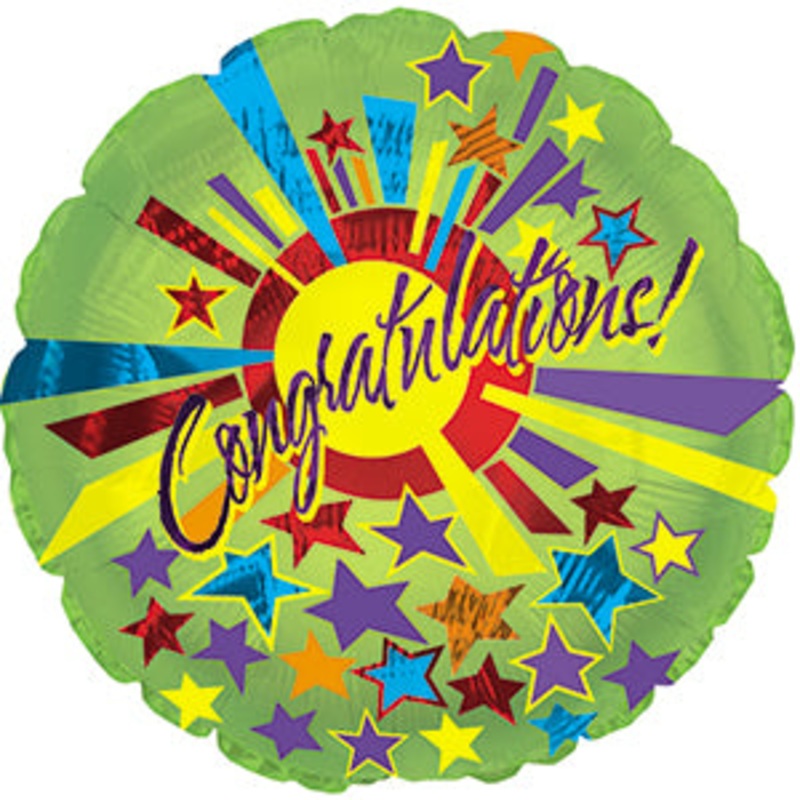 114499 (13757) – Mylar Congratulations 17 Star