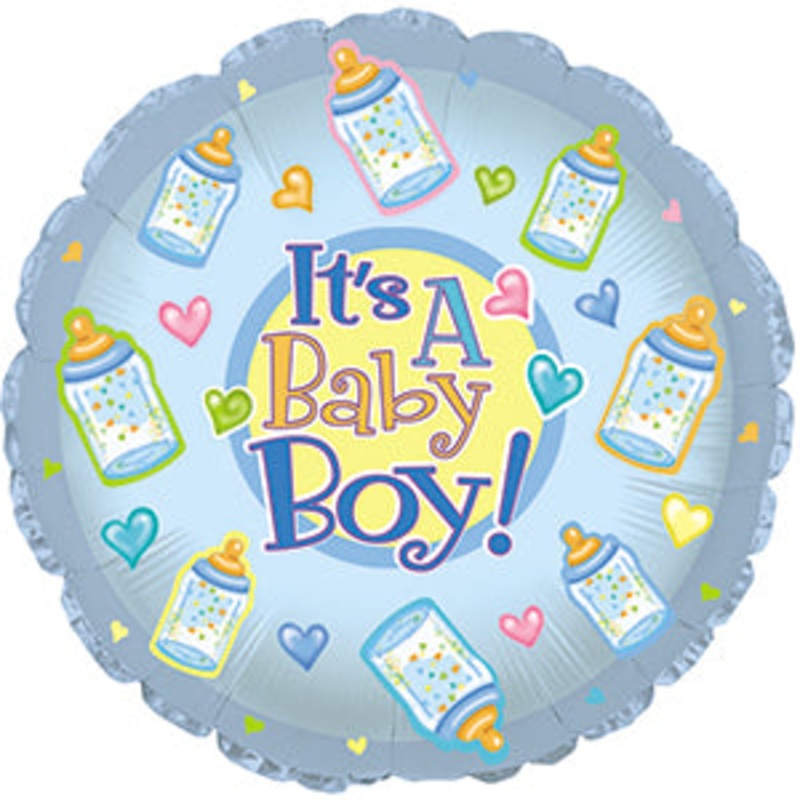 114503 (19680) – Mylar Baby Boy Bottles 17