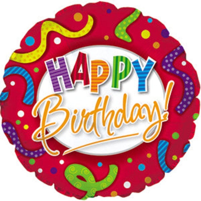 114601 (13766) – Mylar Happy Birthday Red 17