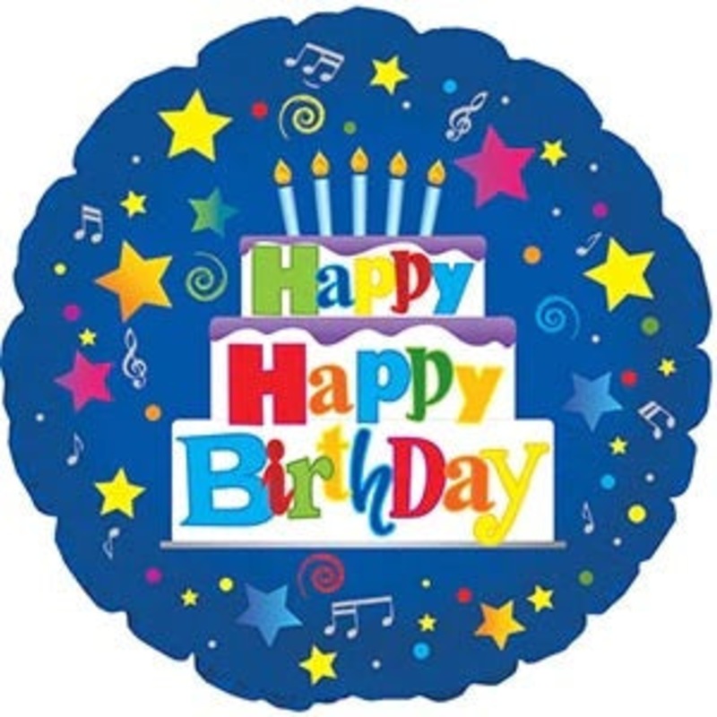 114603 (30301) – Mylar Happy Happy Birthday 17