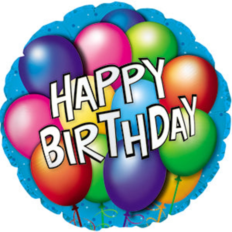 114605 (13765) – Mylar Happy Birthday Balloon 17