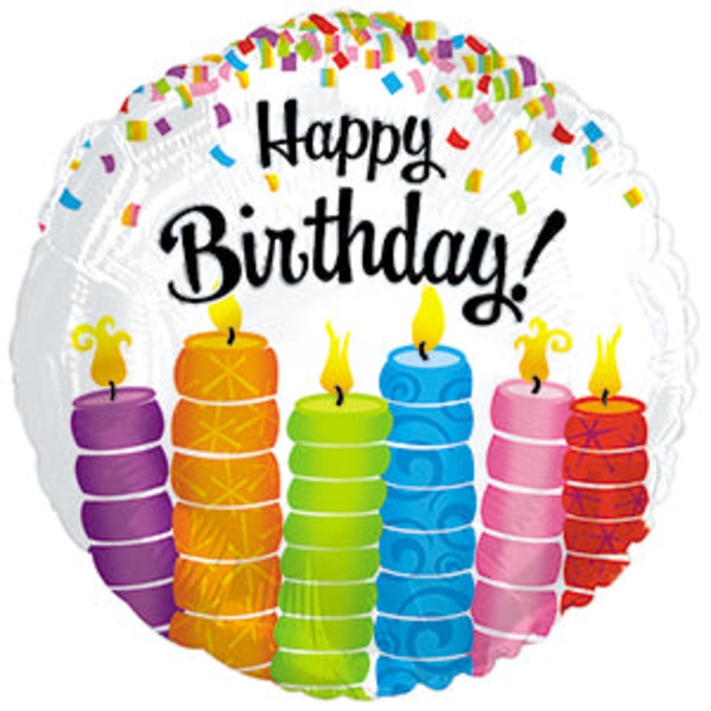 114607 (16713) – Mylar Happy Birthday Candles 17