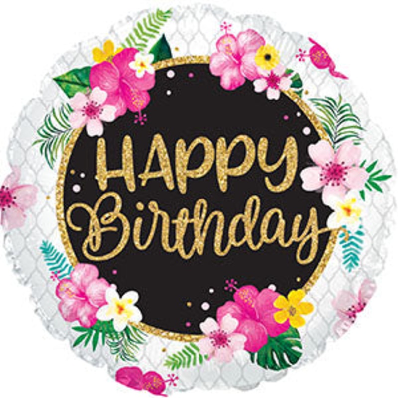 117408 (27388) – Mylar Happy Birthday Tropical 17