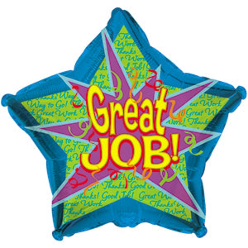 814034 (15422) – Mylar Great Job Burst 17