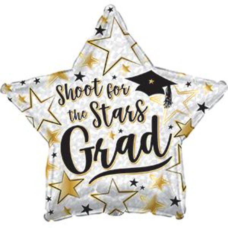 814186 (26090) – Mylar Grad Shoot For Stars 17