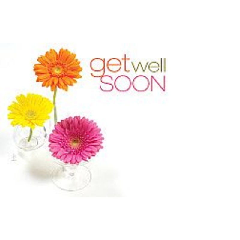 AC3125 (30312) – Capri Card – Get Well Soon, Gerberas