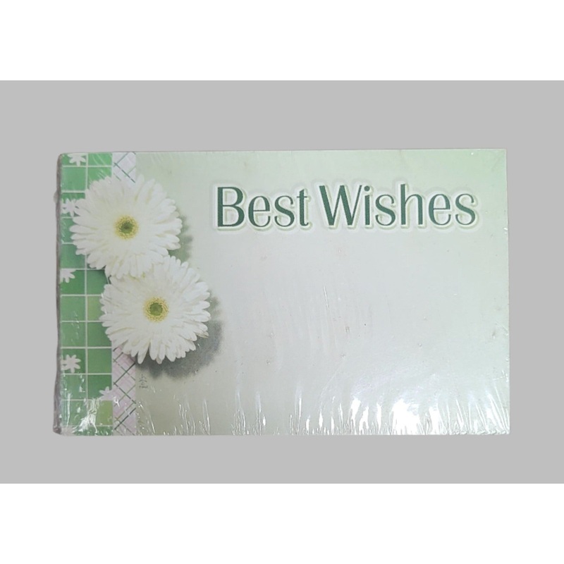 AC3321 (11106) – Capri Card – Best Wishes, White Gerberas